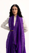 BORDER JAMBAN SAREE - PURPLE