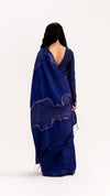 LEHAR JAMBAN SAREE - NAVY