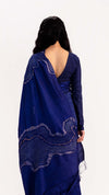 LEHAR JAMBAN SAREE - NAVY