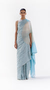 THE HANDSFREE SAREE - METALLIC BLUE