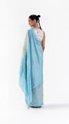 THE HANDSFREE SAREE - METALLIC BLUE