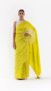 THE HANDSFREE SAREE - METALLIC LIME