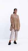 Sea Tunic Co Ord Set - Beige/Rust