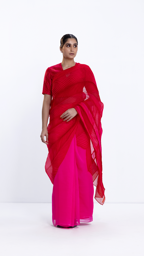 Sea Saree - Red/Rani