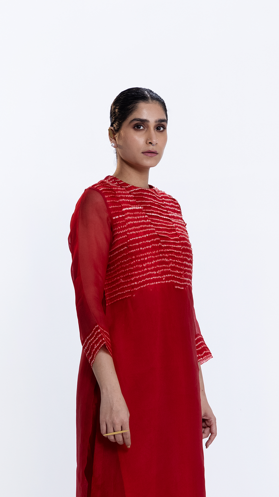 Breeze Kurta - Red