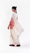 THE HANDSFREE SAREE - IVORYRED