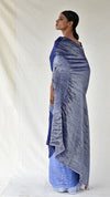 Blue Ombre Metallic Handsfree Saree