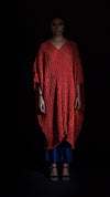 SHELL KAFTAN - RUST RED / NAVY