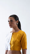 NAMI HALF MUSTARD BLOUSE