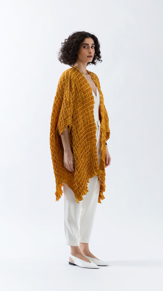SHELL CAPE - MUSTARD