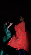 SHELL KAFTAN - RUST RED / NAVY