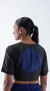 NAMI MOON BLOUSE - BLACK / NAVY