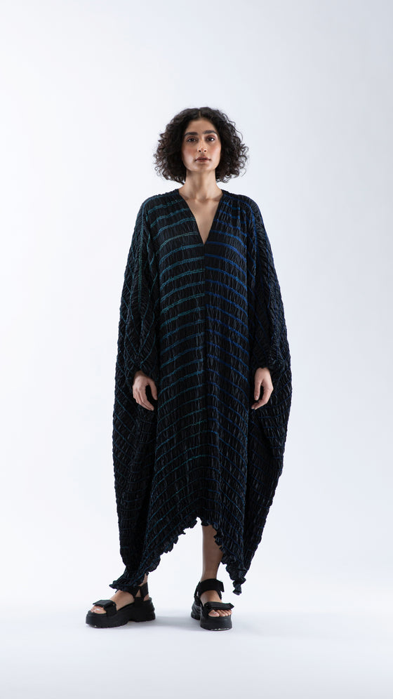 SHELL KAFTAN - BLACK / NAVY
