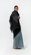 ORBIT ORGANZA SAREE - BLACK