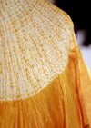 Yellow Silk Shibori Kaftan