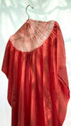 Red Silk Shibori Kaftan