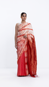 Metallic Sea Saree - Rust