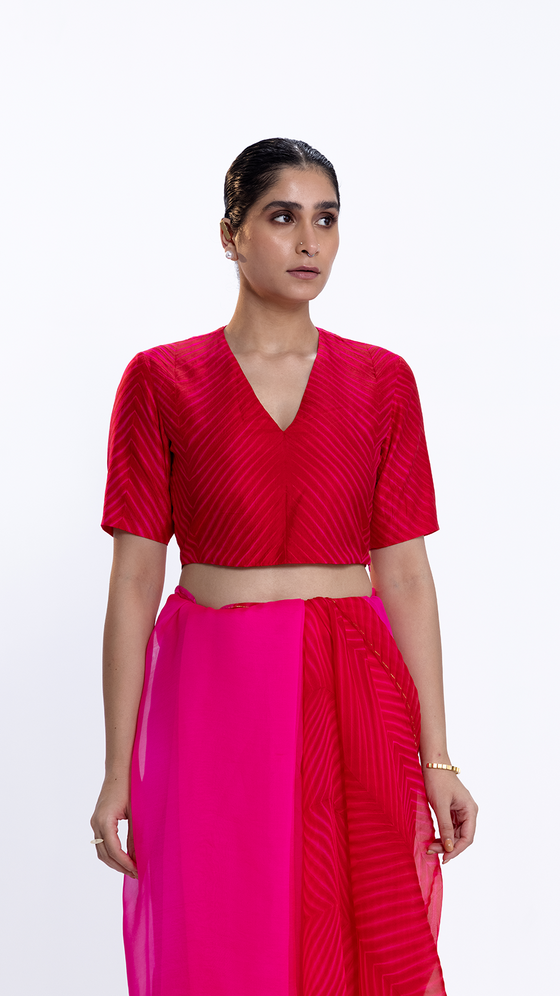 Sea Blouse - Red/rani