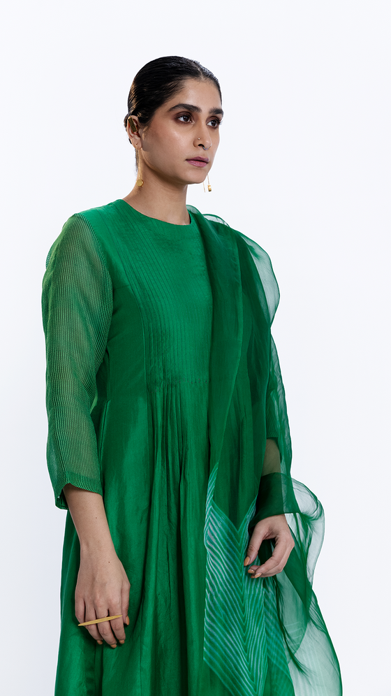 Shore Dupatta - Emerald